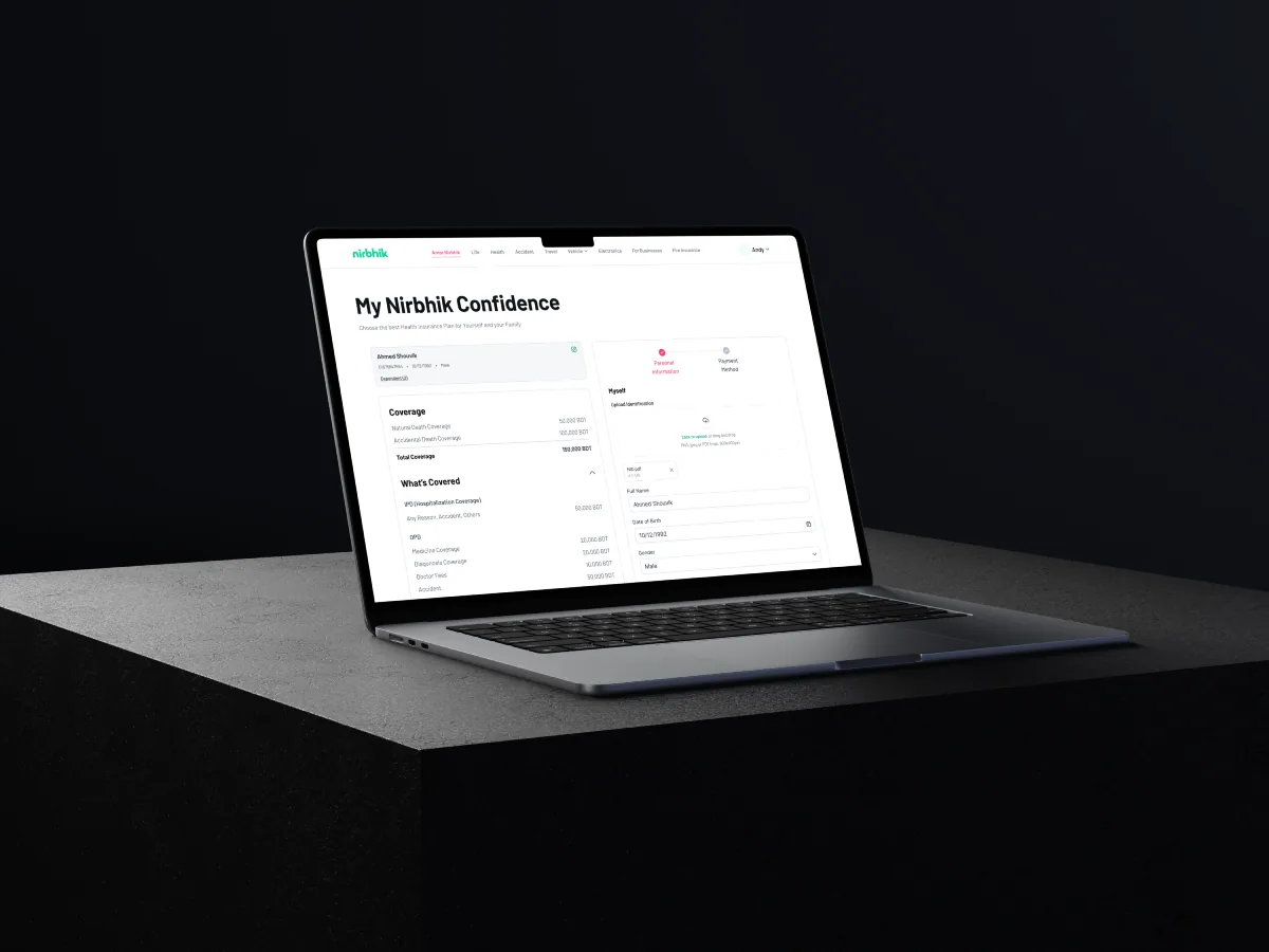 Nirbhik Confidence dashboard dark environment